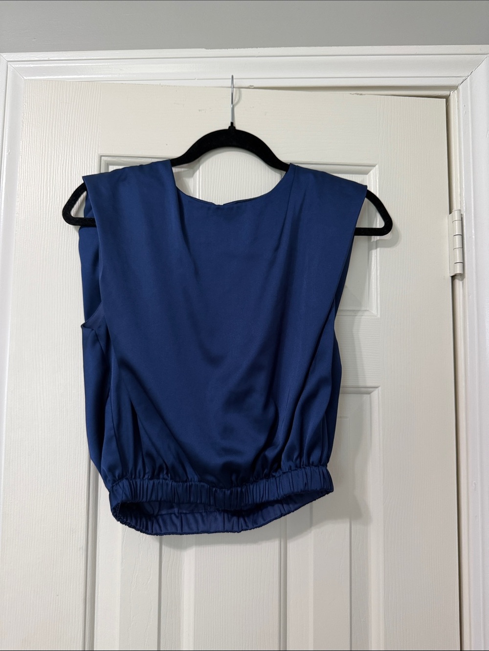 TCEC Navy Blue Sleeveless Blouson Tank